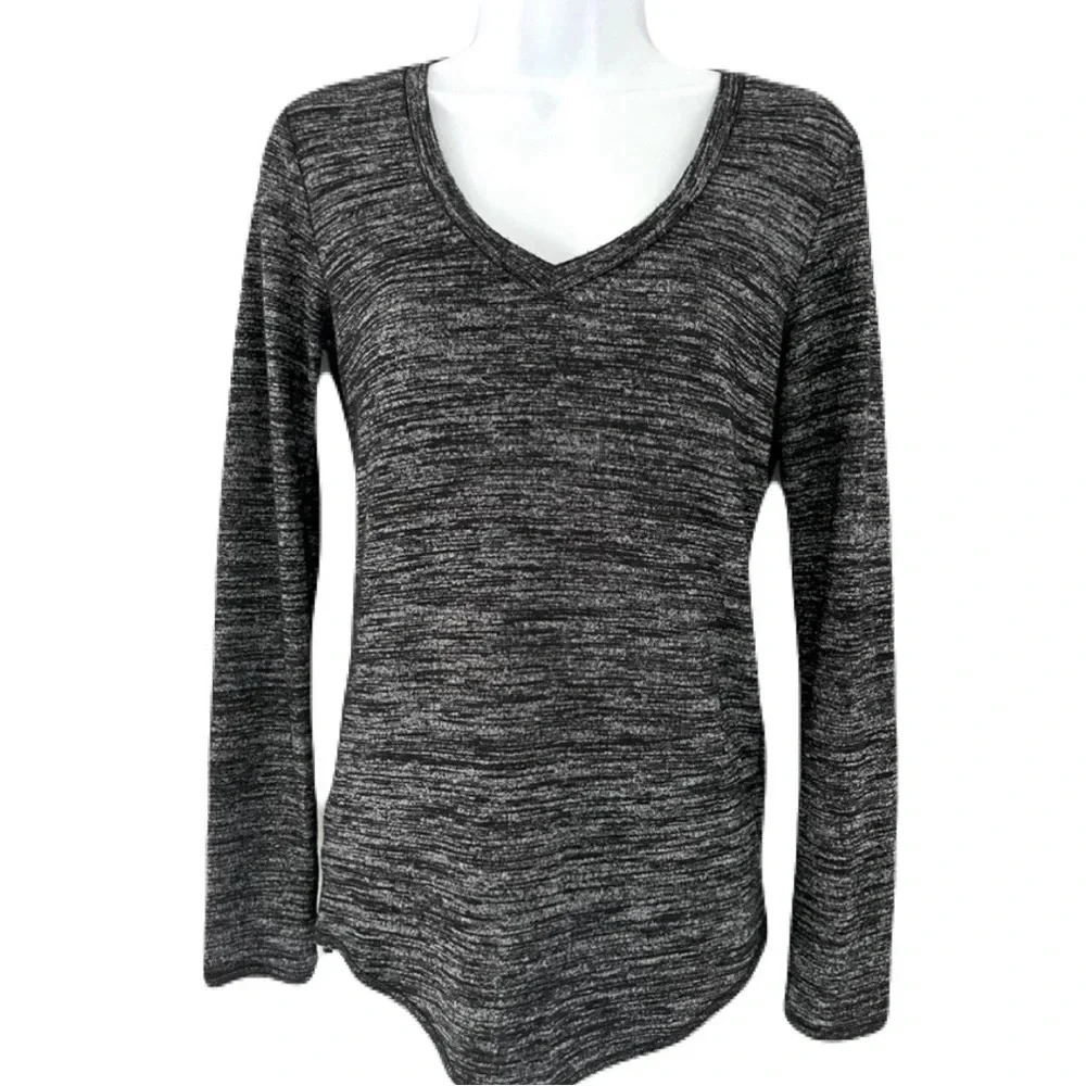 Philosophy/ Sweater/ Marbled white & grey knit/ Long sleeved/ Size US S